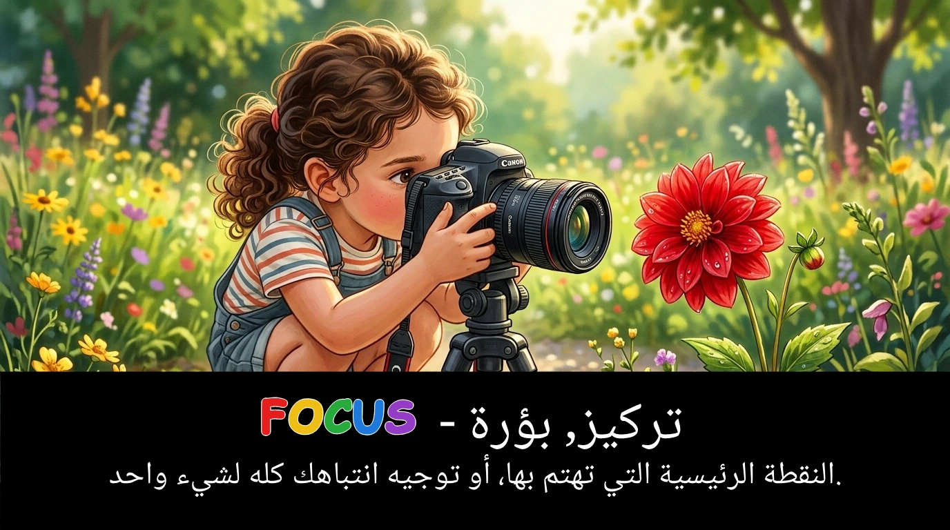 Arabic Illustration for focus
